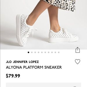 New Jlo  tennis white color